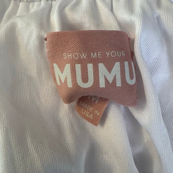 Show Me Your Mumu Size Medium White Flora Spacey Lacey Mini Dress - Picture 6 of 6